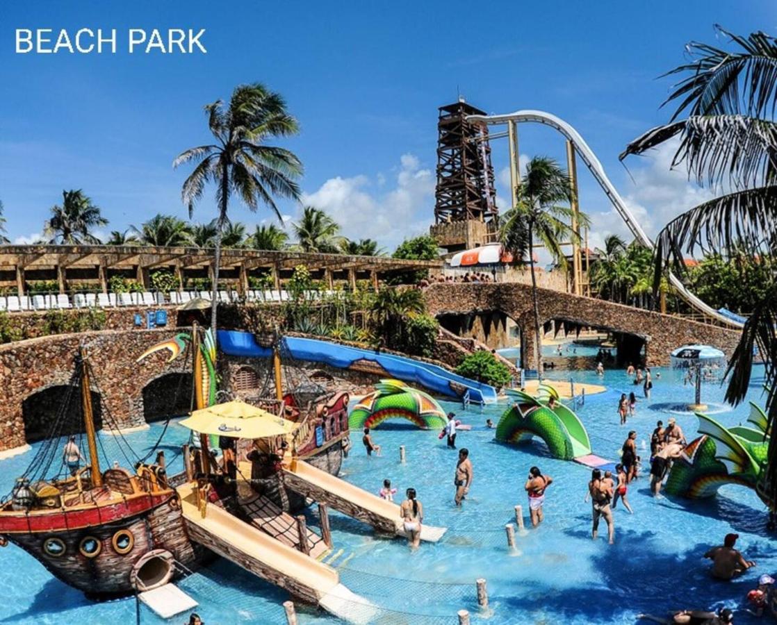 Paraiso Das Dunas - Apartamento A Beira Mar Com Jacuzzi - Proximo Ao Beach Park Aquiraz Ngoại thất bức ảnh